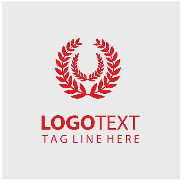 coroa de laurel Ilustración del logotipo