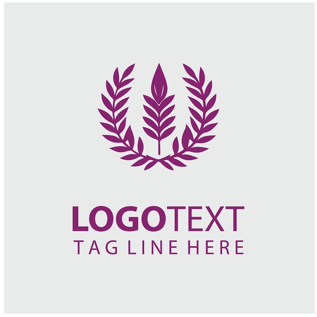 coroa de laurel Ilustración del logotipo