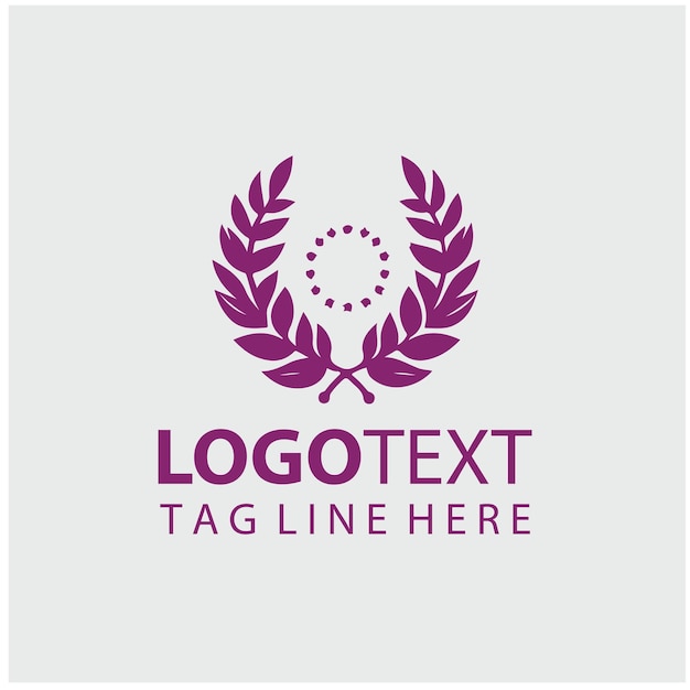 coroa de laurel Ilustración del logotipo