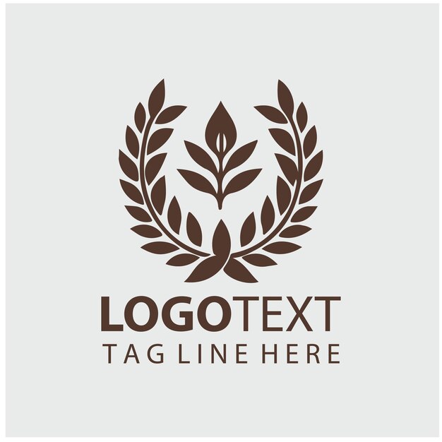 coroa de laurel Ilustración del logotipo