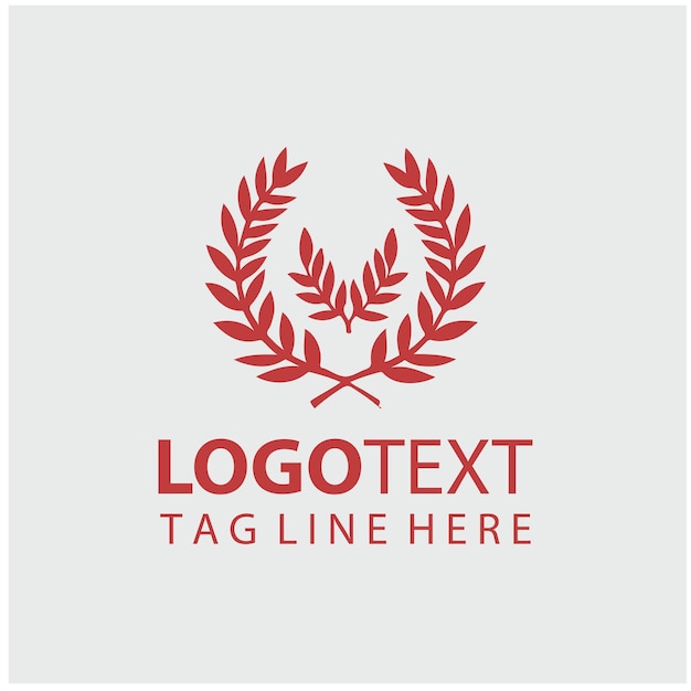 coroa de laurel Ilustración del logotipo
