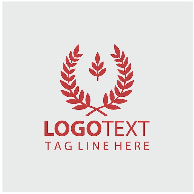 coroa de laurel Ilustración del logotipo