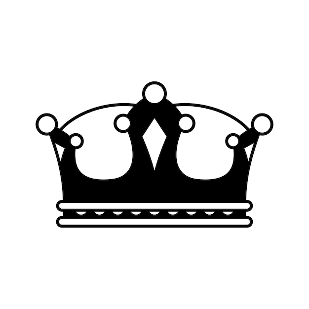 Corona aislado sobre fondo blanco.