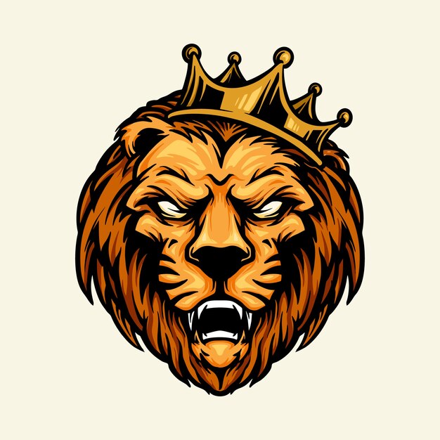 Corona de cabeza de mascota del rey león