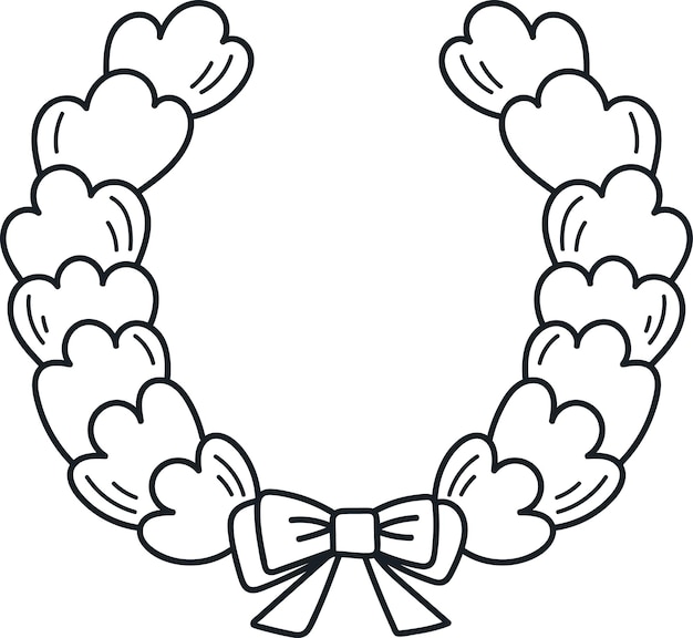 Corona de círculo floral navideño