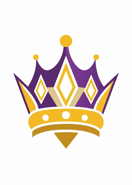una corona con una corona de oro en ella