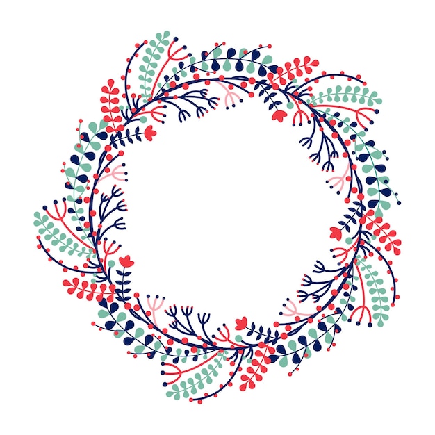 Corona decorativa de Pascua con icono de huevos
