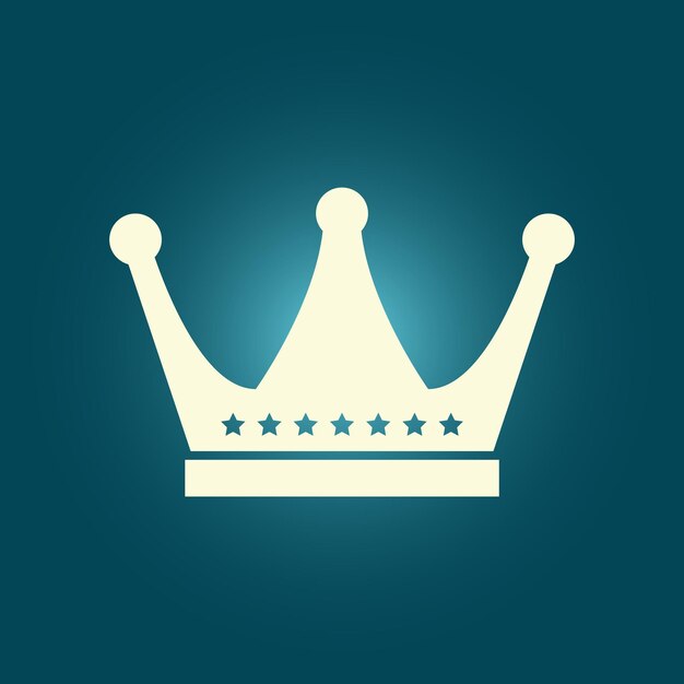 La corona es una obra de arte de moda, una gloriosa ilustración vectorial abstracta, un diseño colorido y útil.