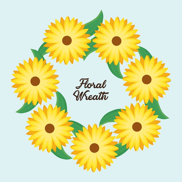 corona de flores