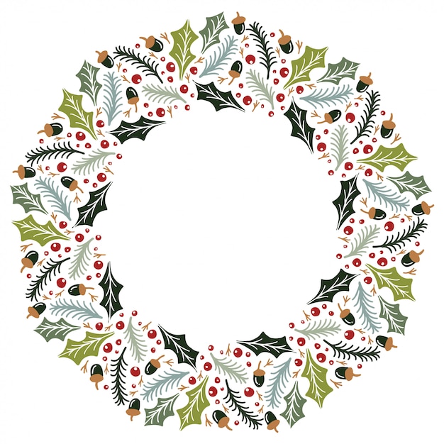 Corona de Navidad.