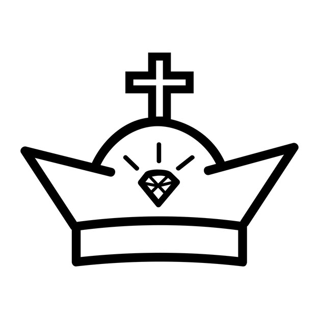 Corona de vector para parte del logotipo u otro relacionado