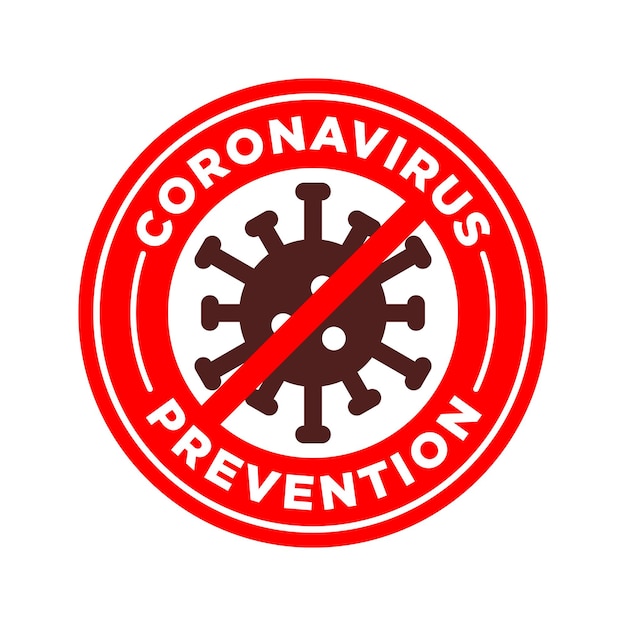 Vector corona virus covid 2019 icono ilustración de señalización modelo vectorial de diseño de moda