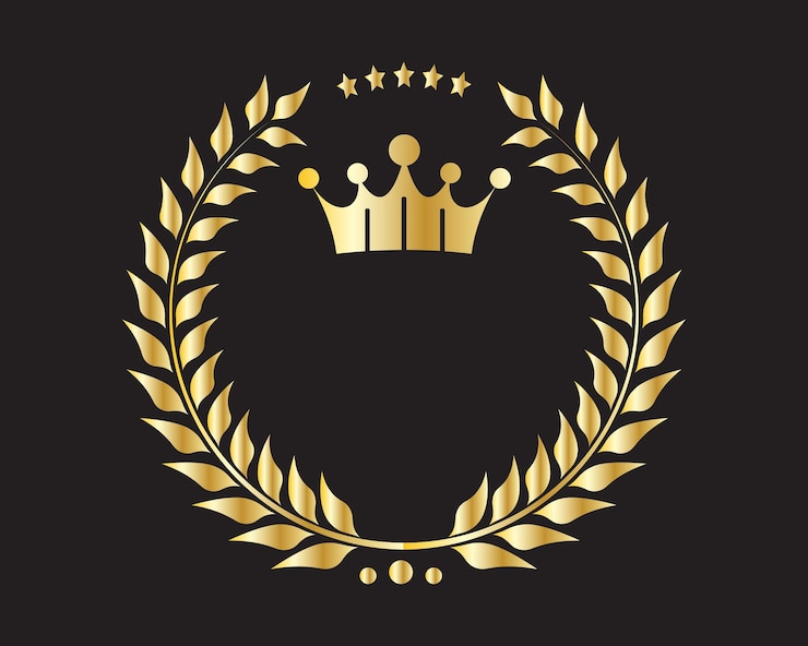 Vector coronas de oro