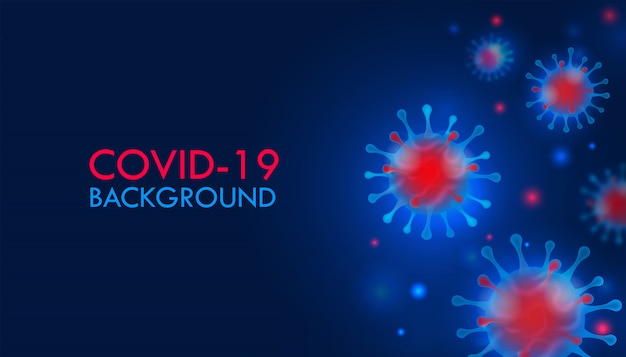 Coronavirus 2019-ncov y fondo de virus.