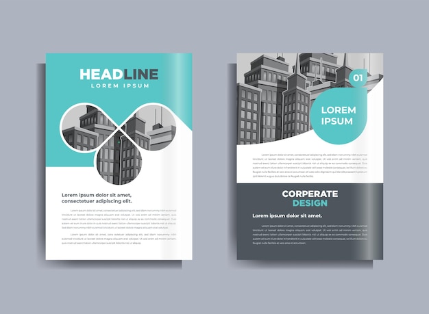 Corporate business flyer cartel folleto folleto cubierta diseño diseño fondo uno colores esquema vector plantilla en tamaño a4 vector