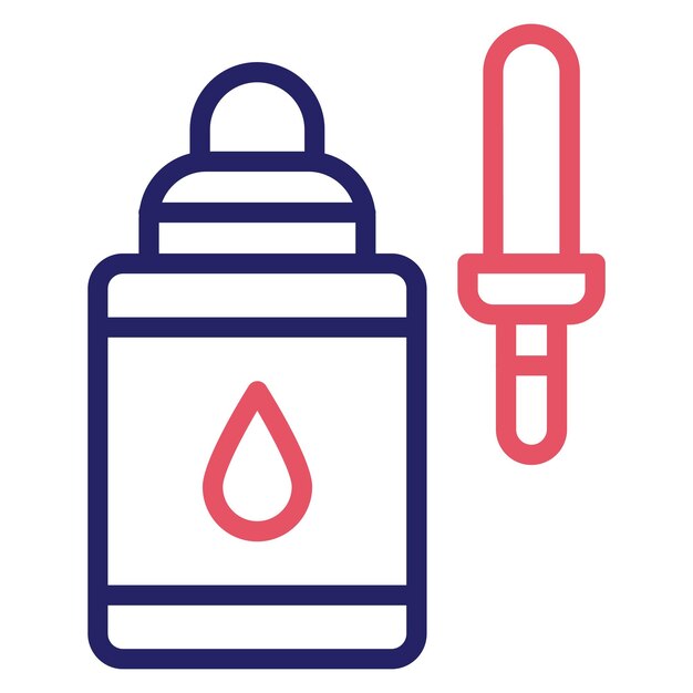 Corrección Ilustración del icono vectorial de fluidos del conjunto de iconos de papelería de oficina