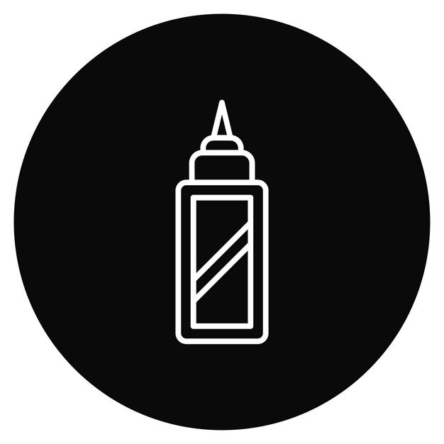 Corrección Imagen vectorial de icono de fluido Se puede utilizar para papelería de oficina