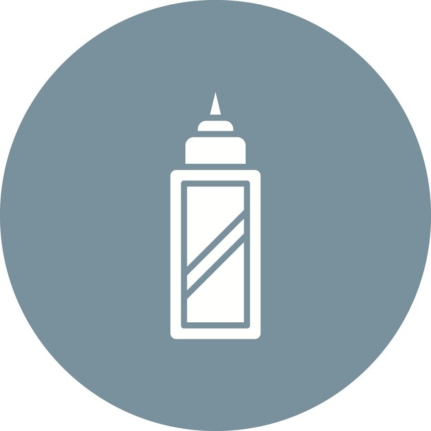 Corrección Imagen vectorial de icono de fluido Se puede utilizar para papelería de oficina