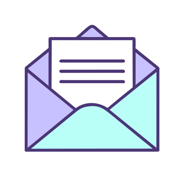 correo electrónico en una burbuja icono