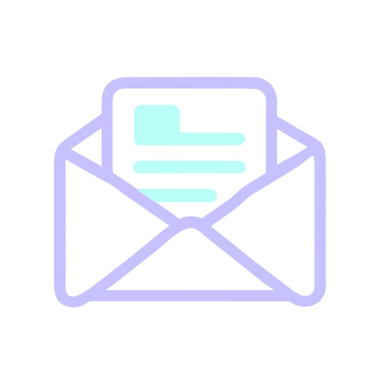 Vector correo electrónico en una burbuja icono