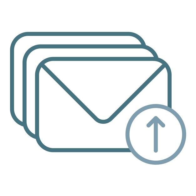 El correo electrónico explota la ilustración plana