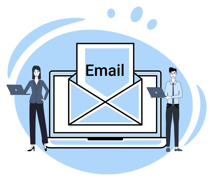 Vector correo electrónico rápido el concepto de correo electrónico mensajeros en línea y redes sociales