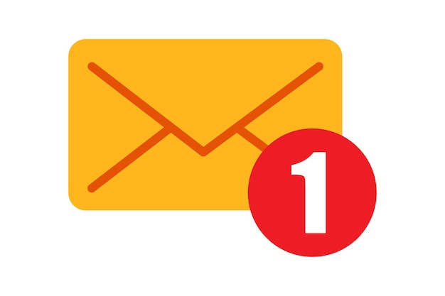 correo de sobre de mensaje de notificación