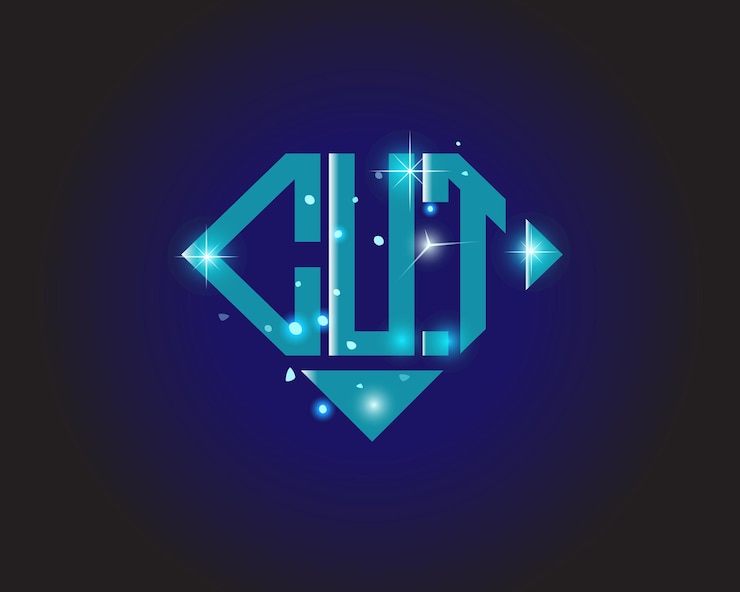 Vector cortar plantilla de icono de vector de diseño de logotipo moderno inicial