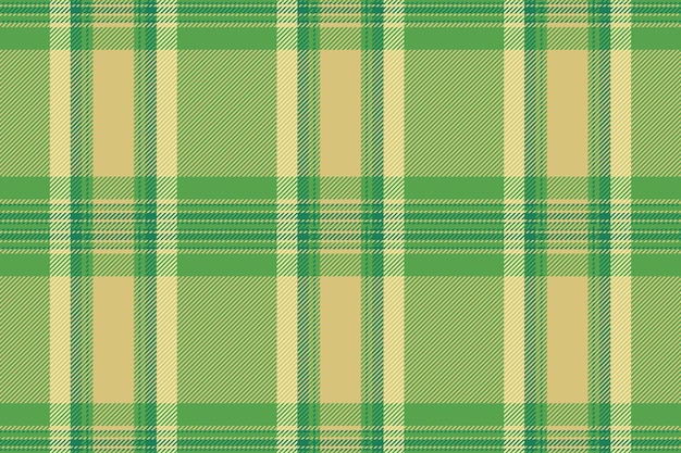Cortar el vector sin costuras efecto de cuadros tartan comprobación de fondo patrón a medida tela textil textura en colores amarillo y verde