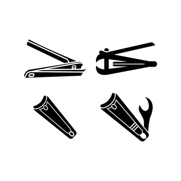Cortauñas icono vector ilustración diseño simple