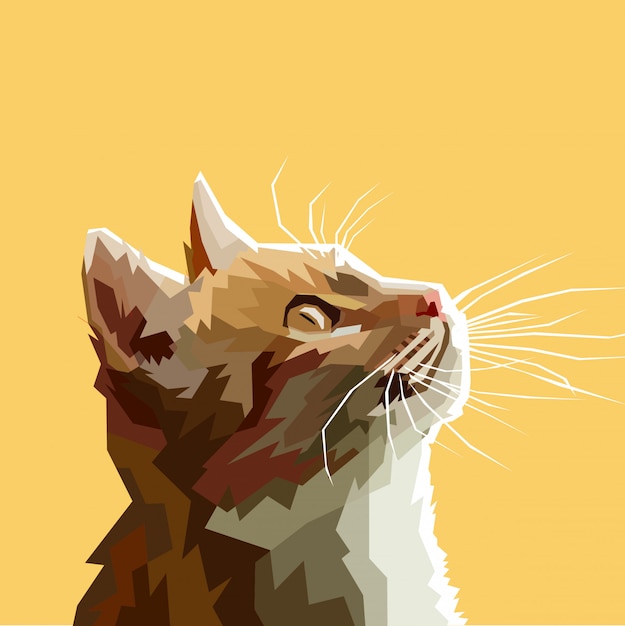 Corte gato ilustración vectorial