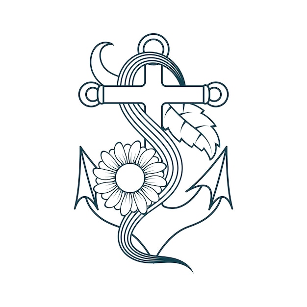 corte láser de ancla de barco, icono de anclas de barco de ruedas