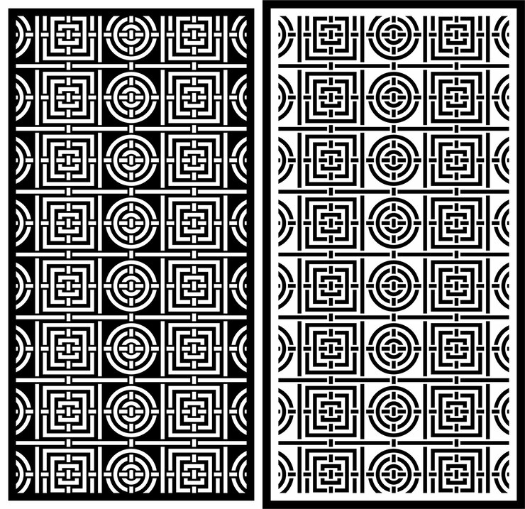 Vector corte por láser de motivos abstractos