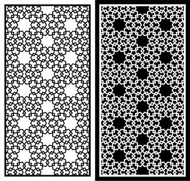 corte por láser vectorial para cercas, particiones y fachadas