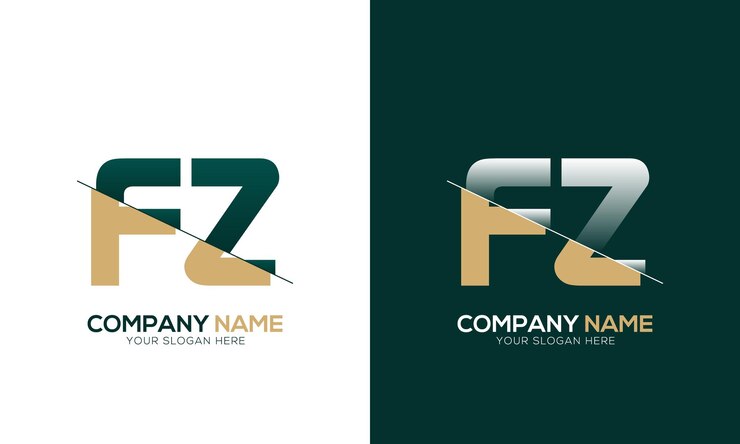 Vector corte de letras fa af y logotipo vinculado con diseño de logotipo de monograma creativo