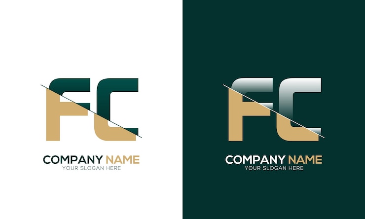 Vector corte de letras fa af y logotipo vinculado con diseño de logotipo de monograma creativo