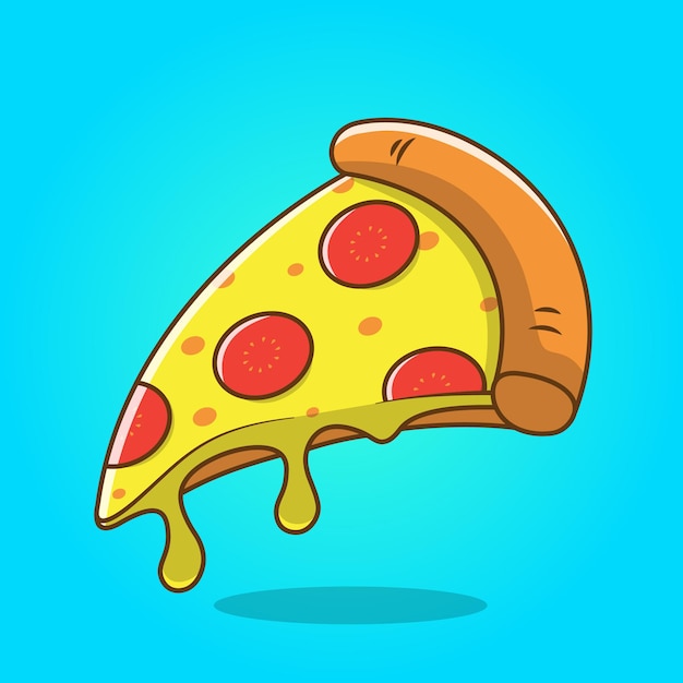 El corte de la pizza.