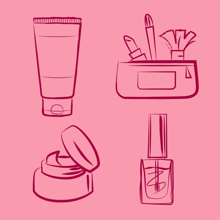 cosméticos crema maquillaje bolsa esmalte de uñas