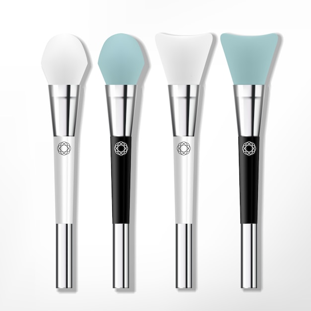 Cosméticos y cuidado de la piel silicon brush o spatula set