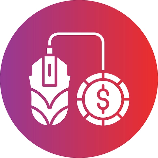 Costo de diseño vectorial por estilo de icono de clic