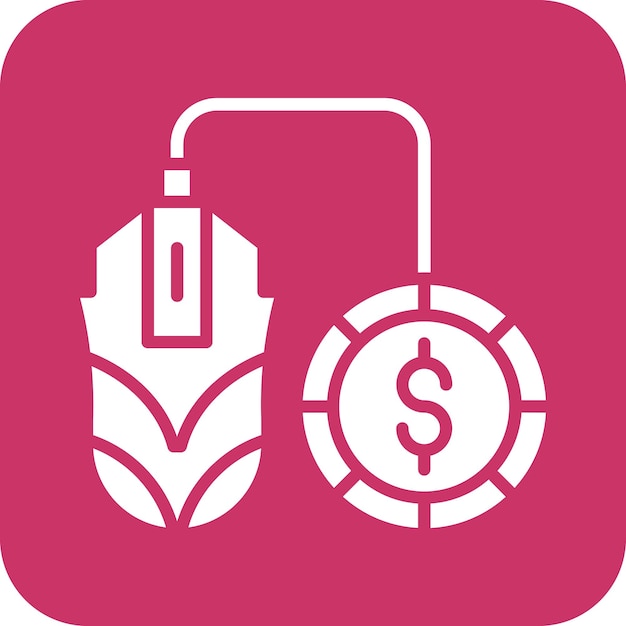 Costo de diseño vectorial por estilo de icono de clic