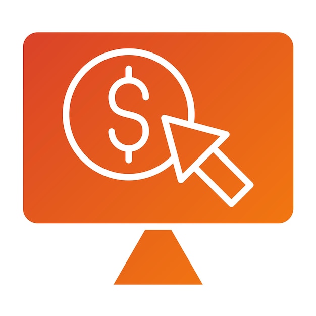 Costo de diseño vectorial por estilo de icono de clic