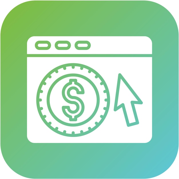 Costo de diseño vectorial por estilo de icono de clic