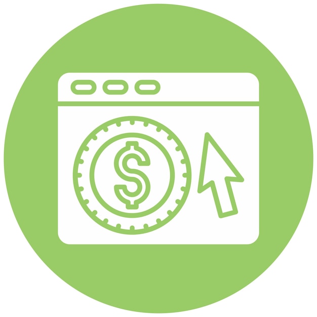 Costo de diseño vectorial por estilo de icono de clic