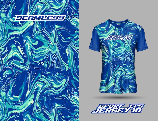 Sin costuras para la impresión por sublimación, camiseta de diseño, equipo deportivo.