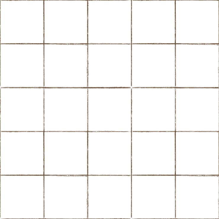 Vector las costuras de lechada de azulejos cerámicos en cuadrícula de color marrón paso a paso por imagen vectorial buenas para imitar azulejos para