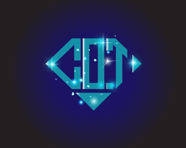 COT plantilla de icono de vector de diseño de logotipo moderno inicial