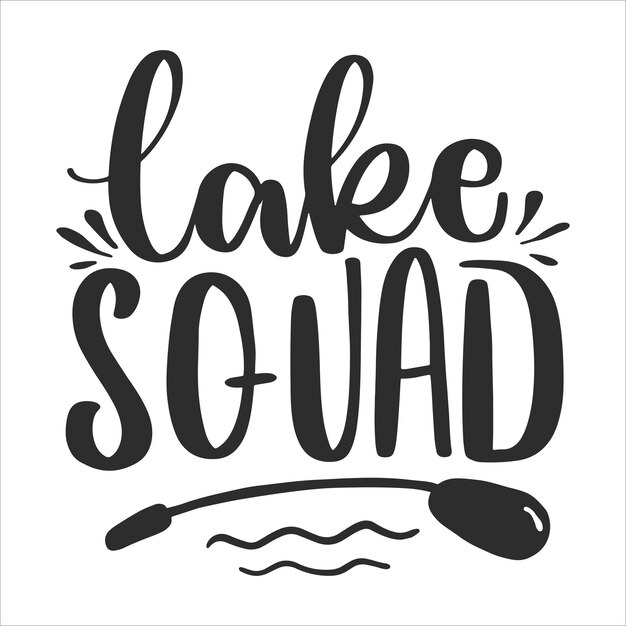 Cotizaciones de letras de lago y océano para póster imprimible, tazas, bolso de mano y diseño de camiseta.