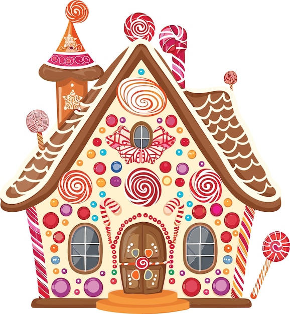 Cottage Vector Ilustraciones de flores de casas antiguas Decoración del hogar