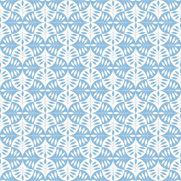 Cottagecore patrón botánico sin costuras fondo vectorial floral vintage con ramas y hojas simétricas cuadrícula de mosaico simple impresión retro para tela textil para el hogar y bienes